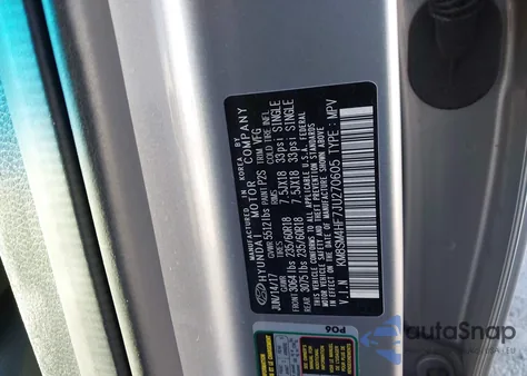 2018 Hyundai Santa Fe Se z USA, uszkodzony, nr VIN KM8SM4HF7JU270605